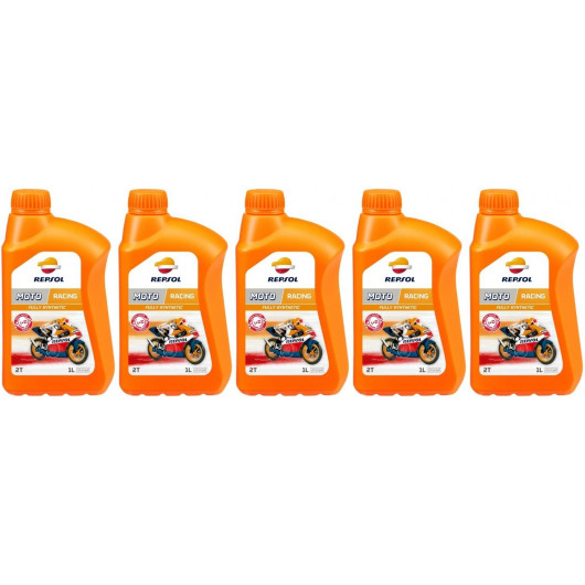 Repsol Motorrad Motoröl MOTO RACING 2T 1 Liter 5x 1l = 5 Liter