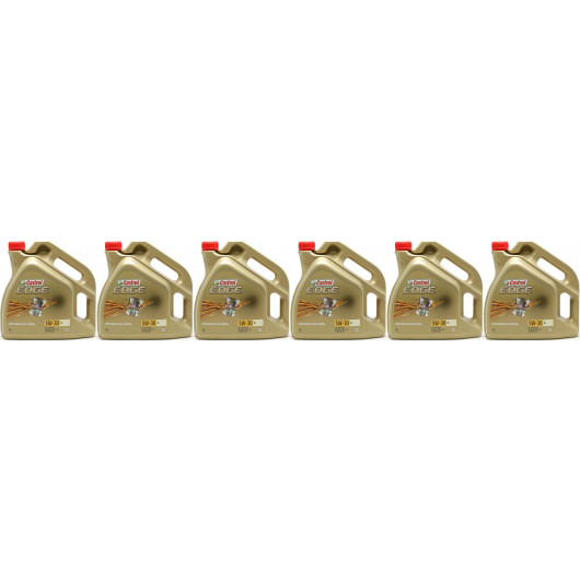 Castrol Edge 5W-30 M (BMW LL04 + MB 229.52) Motoröl 6x 4l = 24 Liter