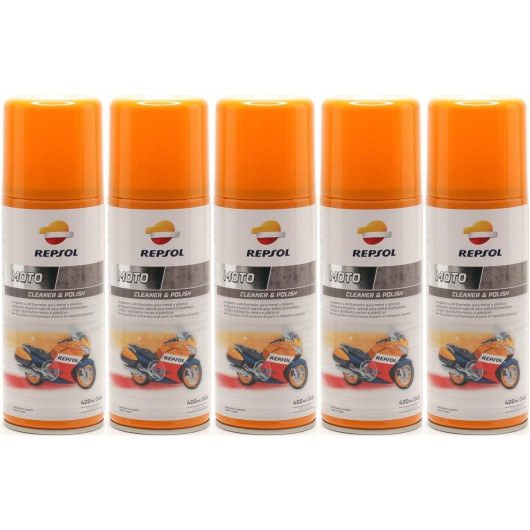 Repsol Motorrad MOTO CLEANER & POLISH 5x 400 Milliliter
