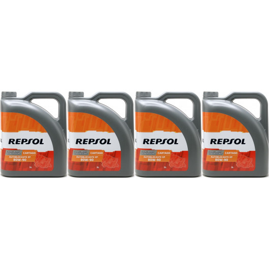 Repsol Getriebeöl CART.EP AUTOBL.80W90 4x 5 = 20 Liter