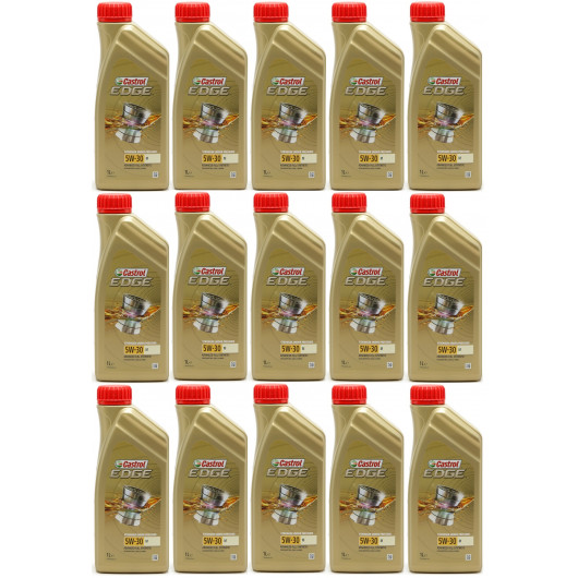 Castrol Edge 5W-30 M (BMW LL04 + MB 229.52) Motoröl 15x 1l = 15 Liter