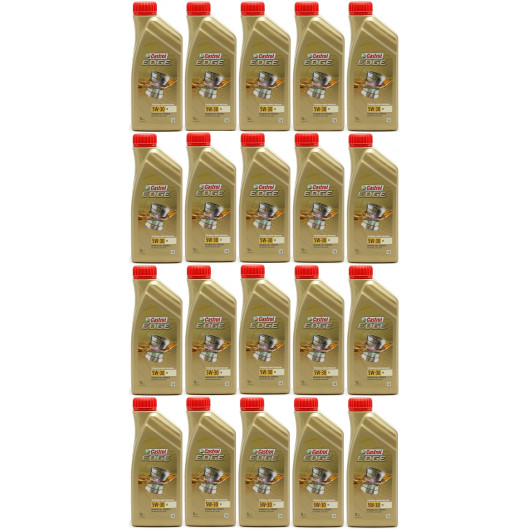 Castrol Edge 5W-30 M (BMW LL04 + MB 229.52) Motoröl 20x 1l = 20 Liter