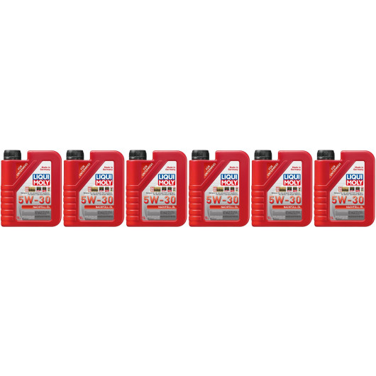 Liqui Moly 21286 Nachfüll-Öl 5W-30 Motoröl 6x 1l = 6 Liter