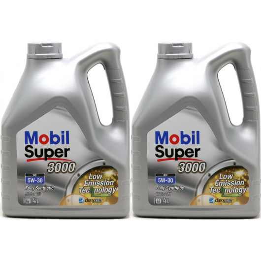 Mobil Super 3000 XE 5W-30 Motoröl 2x 4l = 8 Liter