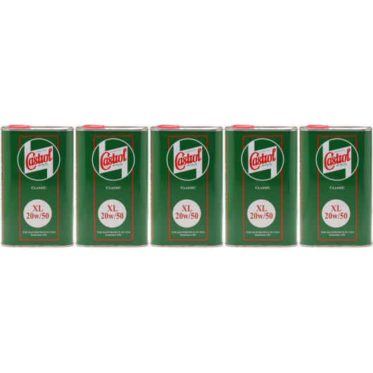 Castrol Classic XL 20W-50 Oldtimer Öl / Classic Cars Motoröl 5x 1l = 5 Liter