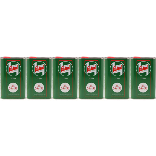 Castrol Classic XL 20W-50 Oldtimer Öl / Classic Cars Motoröl 6x 1l = 6 Liter