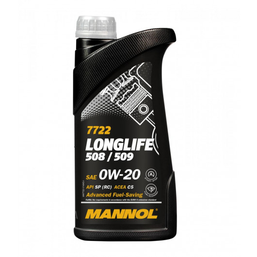 MANNOL 7722 0W-20 Longlife 508.00/ 509.00 Motoröl 1l