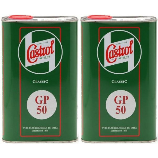 Castrol Classic GP SAE 50 Oldtimer Einbereichs Motoröl 2x 1l = 2 Liter