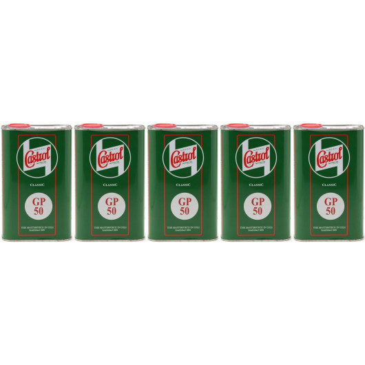 Castrol Classic GP SAE 50 Oldtimer Einbereichs Motoröl 5x 1l = 5 Liter