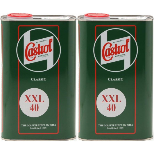 Castrol Classic XXL SAE 40 Oldtimer Einbereichs Motoröl 2x 1l = 2 Liter