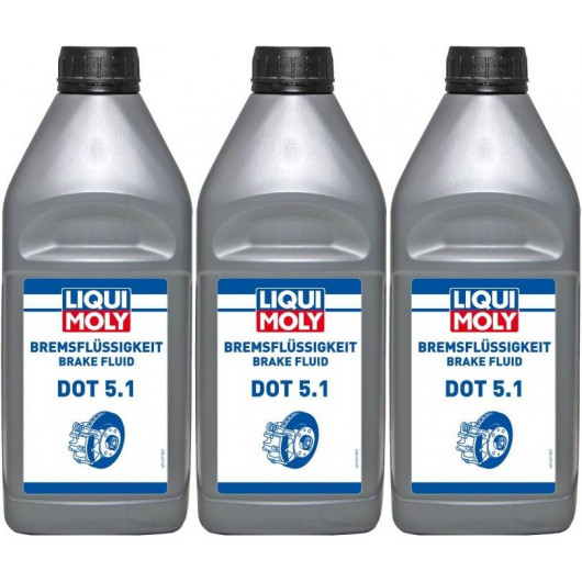 Liqui Moly 21162 Bremsflüssigkeit DOT 5.1 3x 1l = 3 Liter