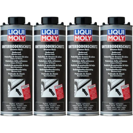 Liqui Moly 6114 Unterbodenschutz schwarz 4x 1l = 4 Liter