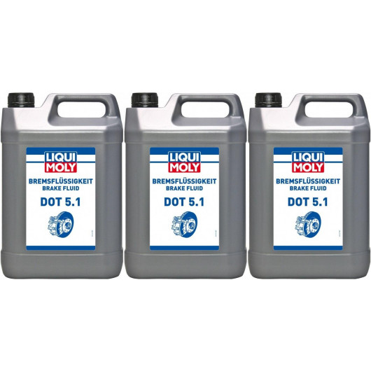 Liqui Moly 21163 Bremsflüssigkeit DOT 5.1 3x 5 = 15 Liter