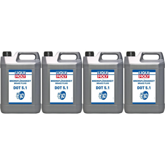 Liqui Moly 21163 Bremsflüssigkeit DOT 5.1 4x 5 = 20 Liter