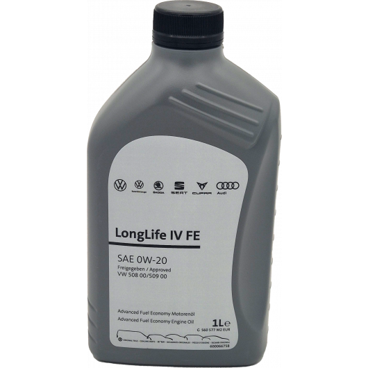 Original VW Longlife IV 0W-20 Motoröl 508.00/ 509.00 GS60577M2EUR - 1l
