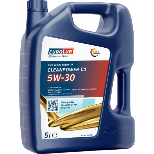Eurolub Cleanpower C1 5W-30 Motoröl 5l
