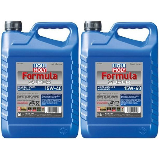 Liqui Moly 1440 Formula Super 15W-40 Motoröl 2x 5 = 10 Liter