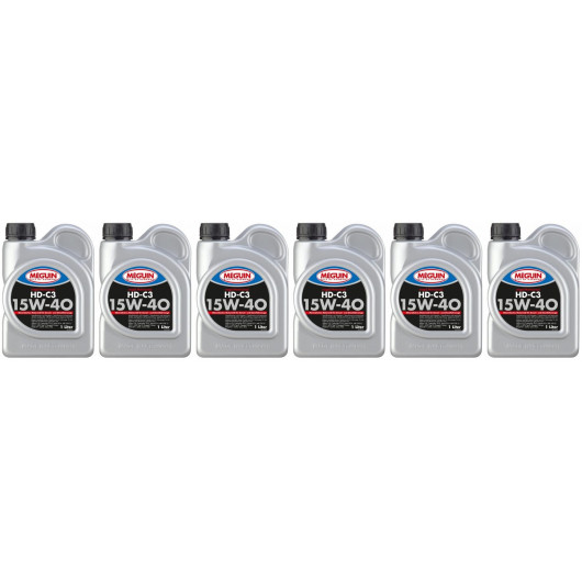 Meguin megol 4729 Motoröl HD-C3 SAE 15W-40 6x 1l = 6 Liter