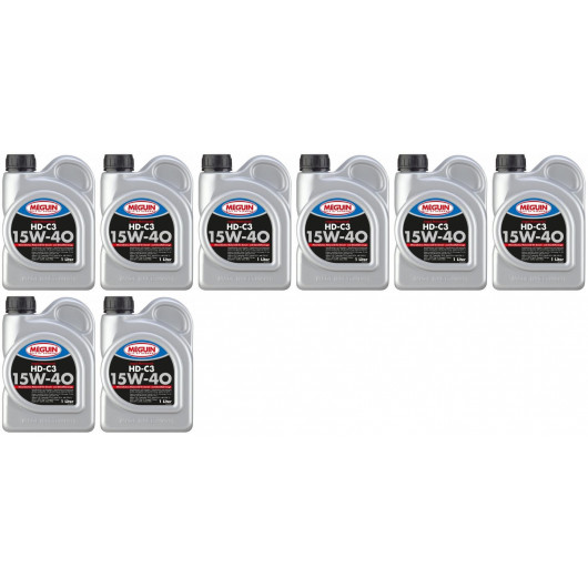 Meguin megol 4729 Motoröl HD-C3 SAE 15W-40 8x 1l = 8 Liter