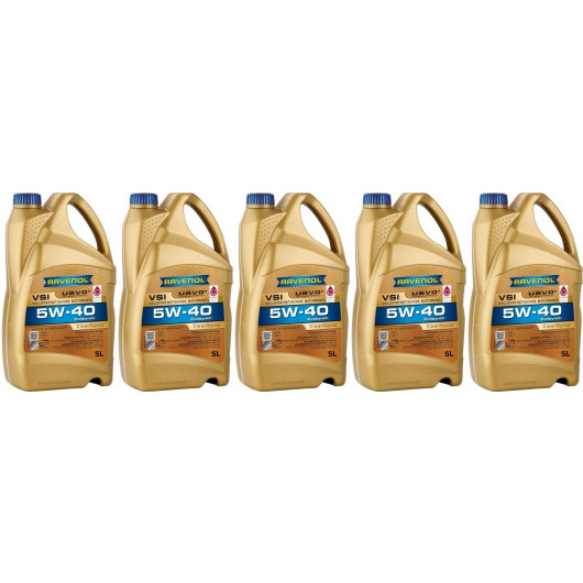 Ravenol VSI SAE 5W-40 Vollsynth Motoröl 5x 5 = 25 Liter