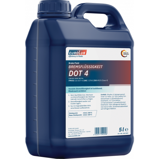 Eurolub Bremsflüssigkeit DOT 4  5l