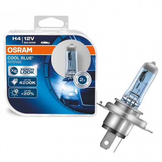 Osram H4 12V 60/55W P43t COOL BLUE Intense 2st. Osram