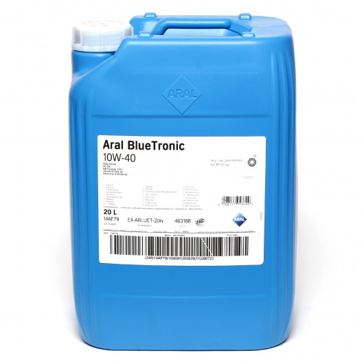 Aral Blue Tronic 10W-40 Diesel & Benziner Motoröl 20Liter Kanister