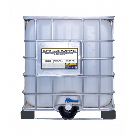 MANNOL 7715 LONGLIFE 504/507 5W-30 Motoröl 1000L