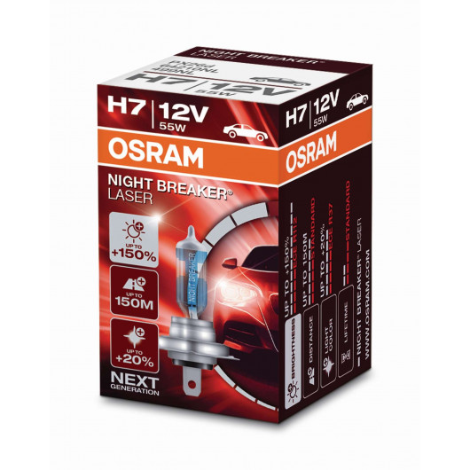 OSRAM 64210NL NIGHT BREAKER® LASER H7 Folding Box