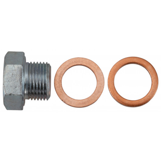 Ölablassschraube R3/8" x 11, mit Dichtring, Stahl verzinkt 1Stk.