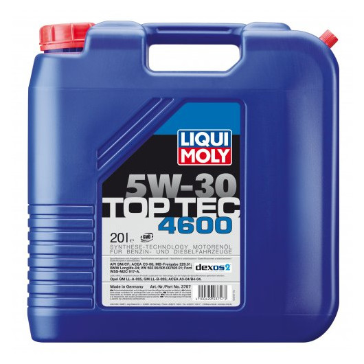 Liqui Moly 5W-30 Top Tec 4600 Motoröl 20l Kanister - AKTION