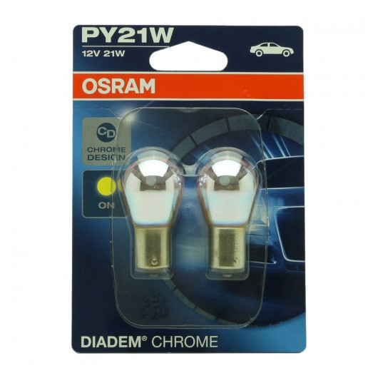 Osram PY21W 12V 21W BAU15s Diadem Chrome 2st. Blister