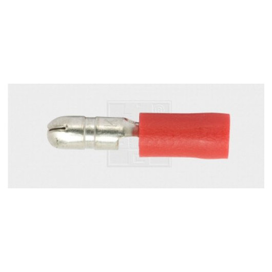 Rundstecker 4/0,5-1mm², rot 5Stk.