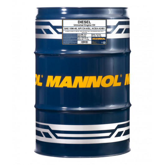 MANNOL Diesel 15W-40 Motoröl 60l Fass