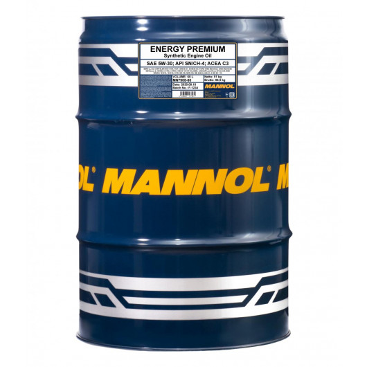 MANNOL 7908 ENERGY PREMIUM SAE 5W-30 60L