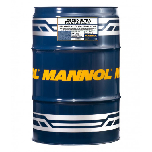 MANNOL 7918 LEGEND ULTRA SAE 0W-20 60L