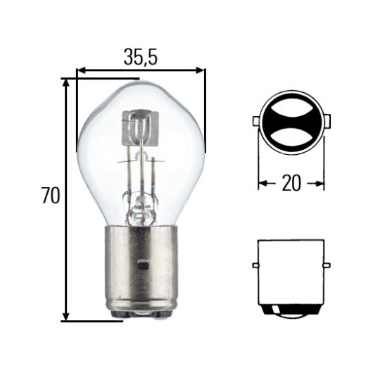 HELLA Glühlampe, Hauptscheinwerfer