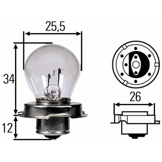 HELLA Glühlampe, Fernscheinwerfer