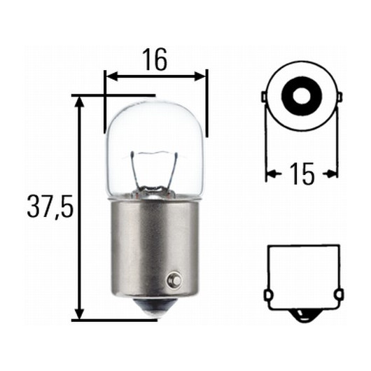 HELLA Glühlampe, Kennzeichenleuchte