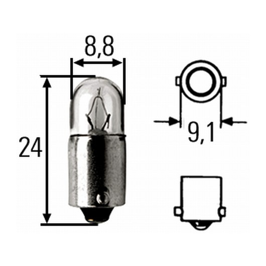 HELLA Glühlampe, Park-/Positionsleuchte