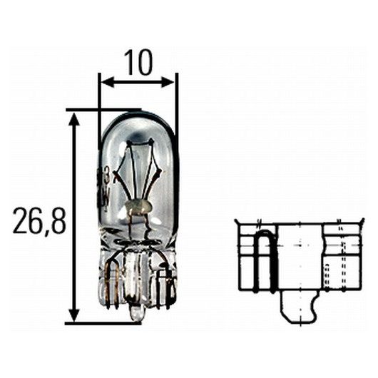 HELLA Glühlampe, Instrumentenbeleuchtung