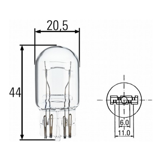 HELLA Glühlampe, Brems-/Schlusslicht