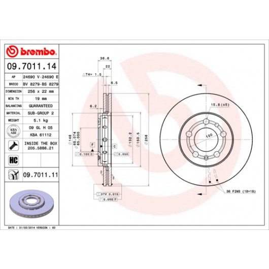 BREMBO Bremsscheibe