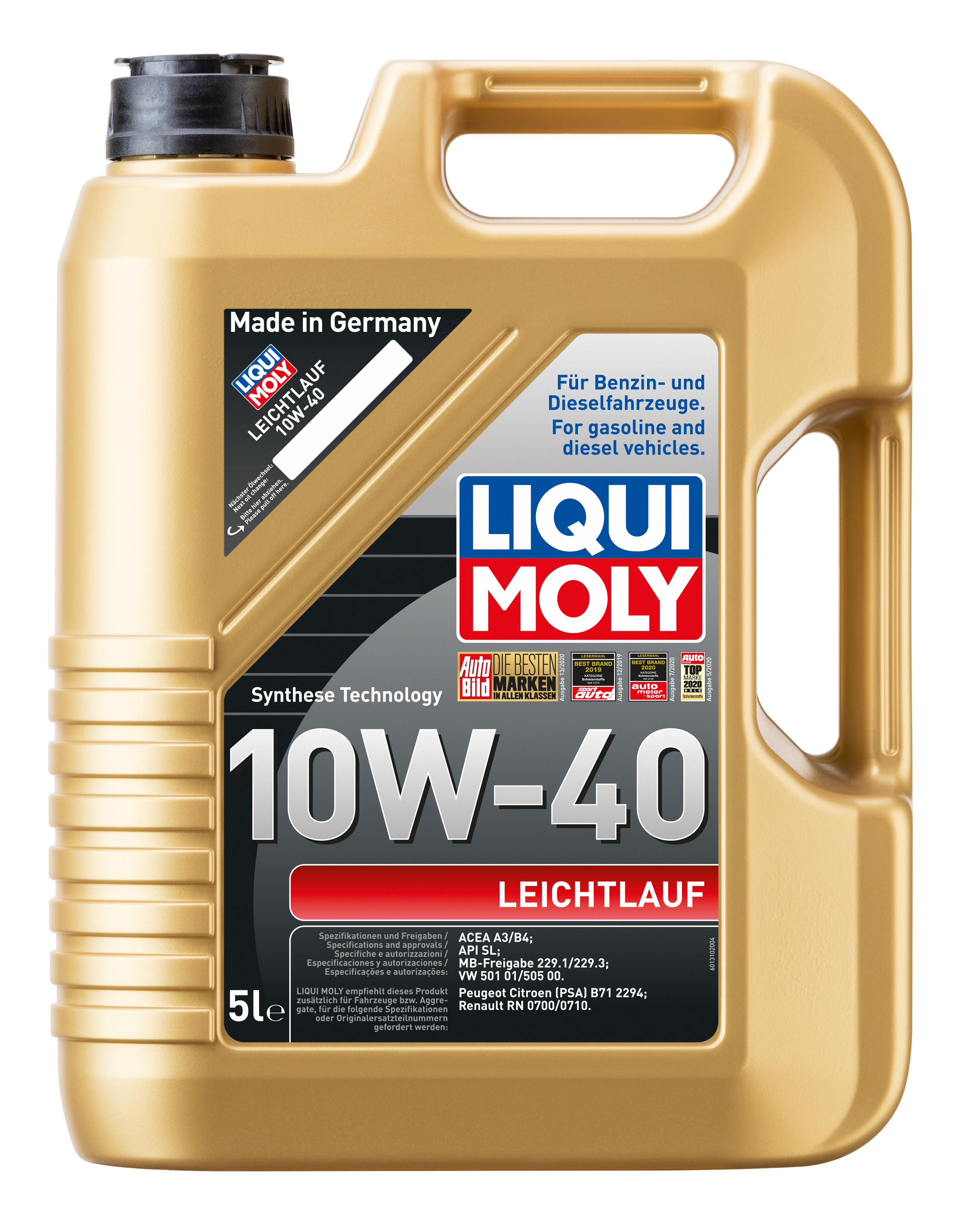Liqui Moly Leichtlauf 10W-40 Diesel & Benziner Motoröl 5Liter