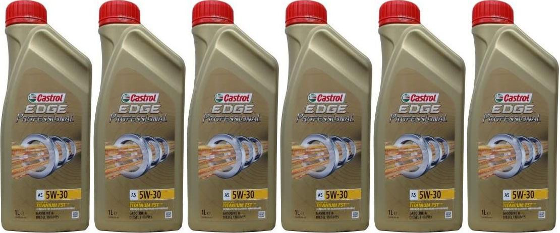 Castrol Edge Professional Titanium A5 5W-30 Motoröl 6x 1l = 6 Liter