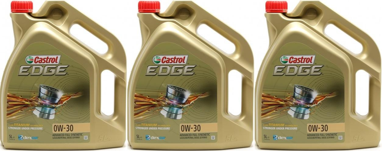 Castrol Edge 0W-30 Fluid Titanium (ex. FST) Motoröl 3x 5 = 15 Liter