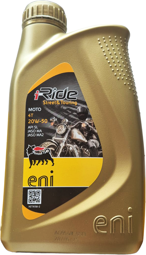 Eni i-Ride Moto (SAE 20W-50) Vollsynthetisches Motorrad Motoröl 1l