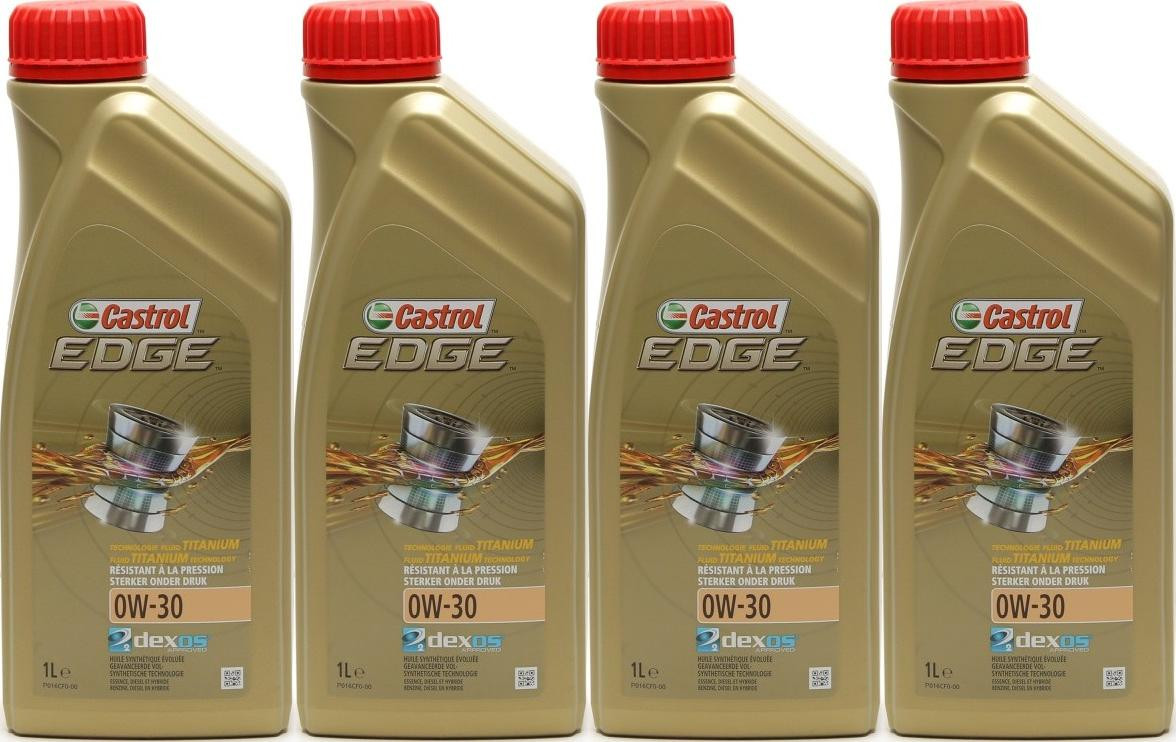 Castrol Edge 0W-30 Fluid Titanium (ex. FST) Motoröl 4x 1l = 4 Liter