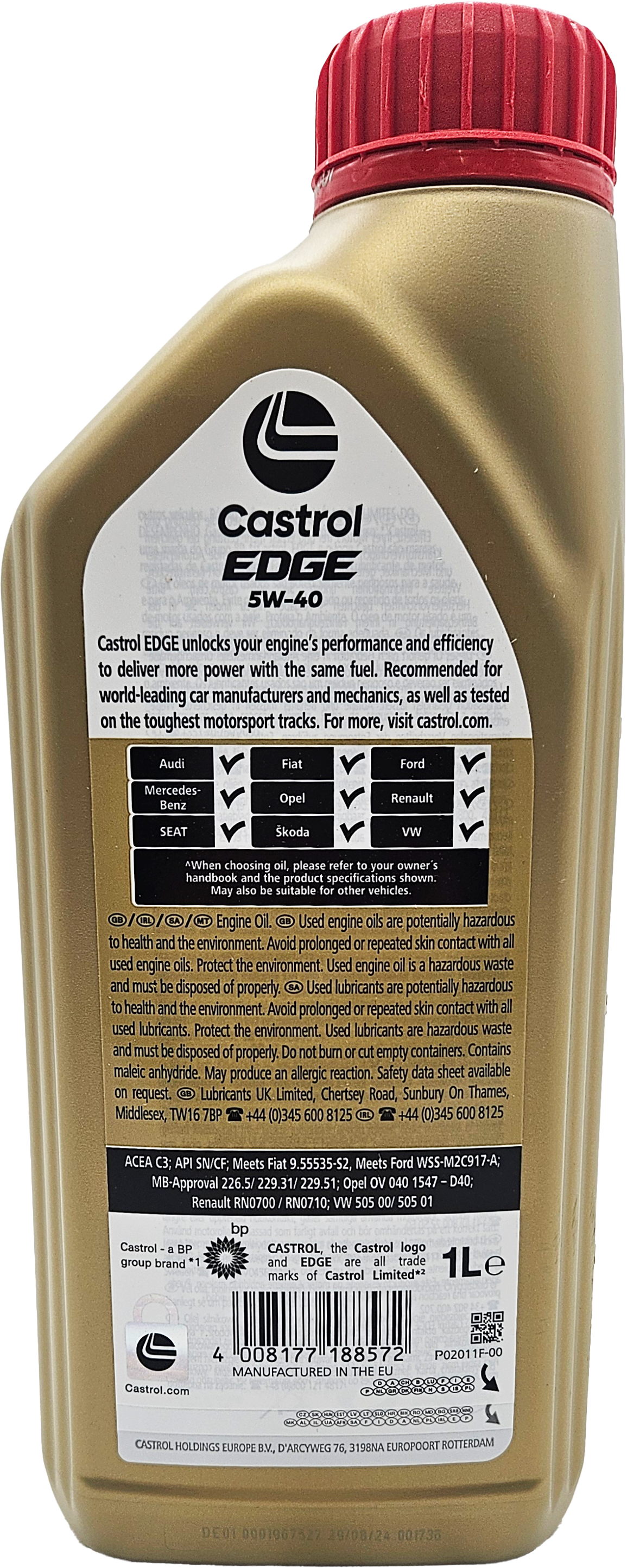 Castrol Edge 5W-40 Motoröl 1l (ex. FST)