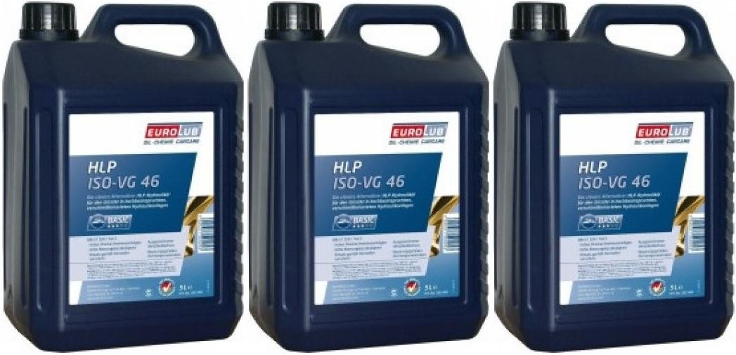 EUROLUB Hydrauliköl HLP ISO-VG 46 3x 5 = 15 Liter